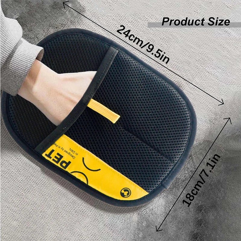 Pet Electrostatic Hair Removal Gloves Dog Cat Hair Removal Brush Gloves Hair Adhesive Gloves Carpet Clothing Hair Cleaning Brush